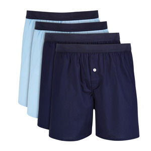 Club Room Men 4-Pk Cotton Boxers Navy Size M